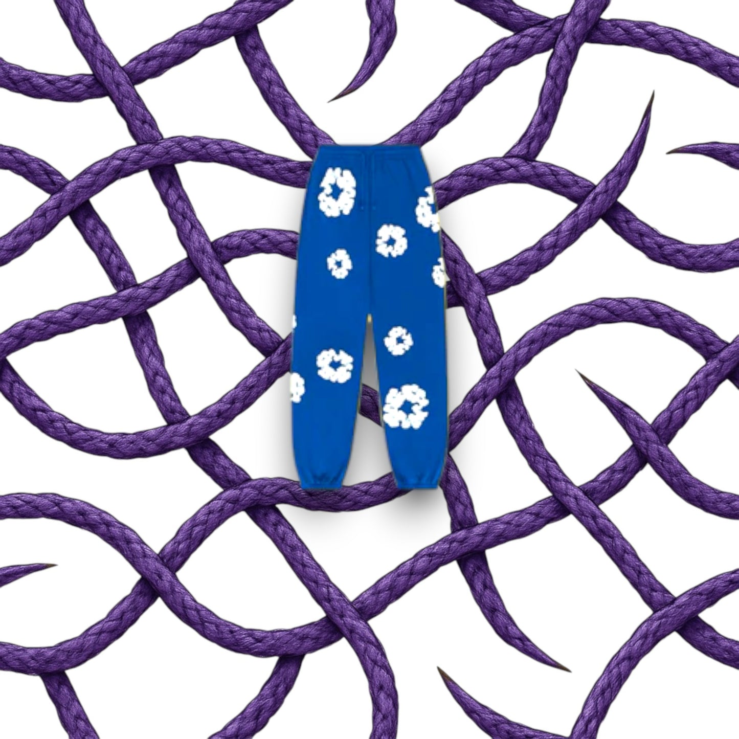 Denim Tears The Cotton Wreath Sweatpants Blue