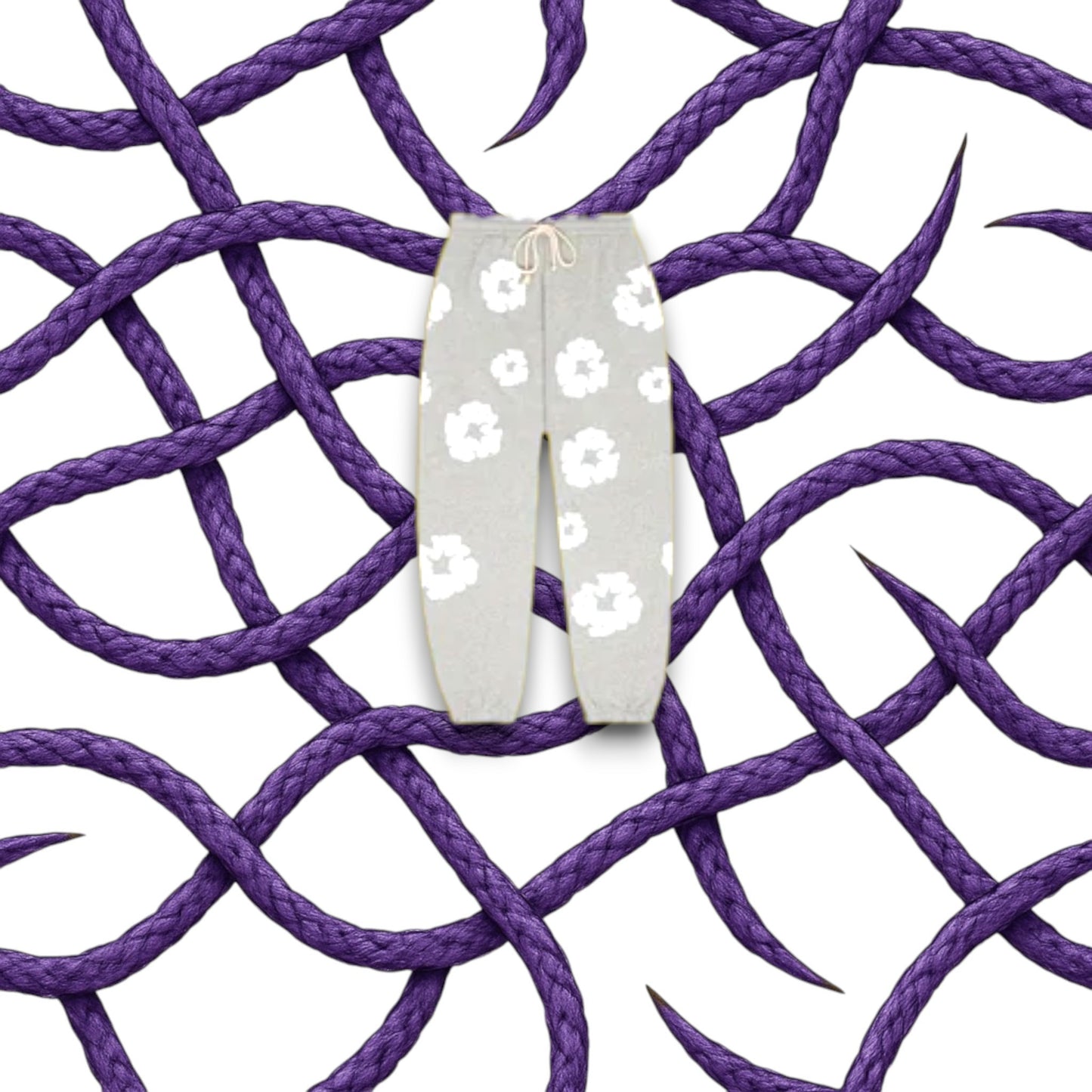 Denim Tears The Cotton Wreath Sweatpants Gray