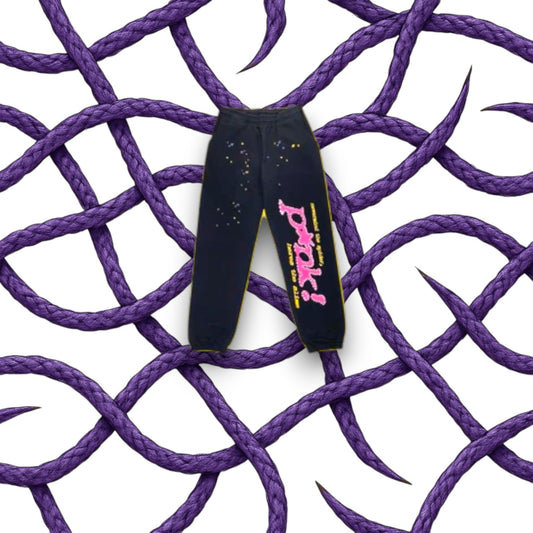 Sp5der P*NK pants Black