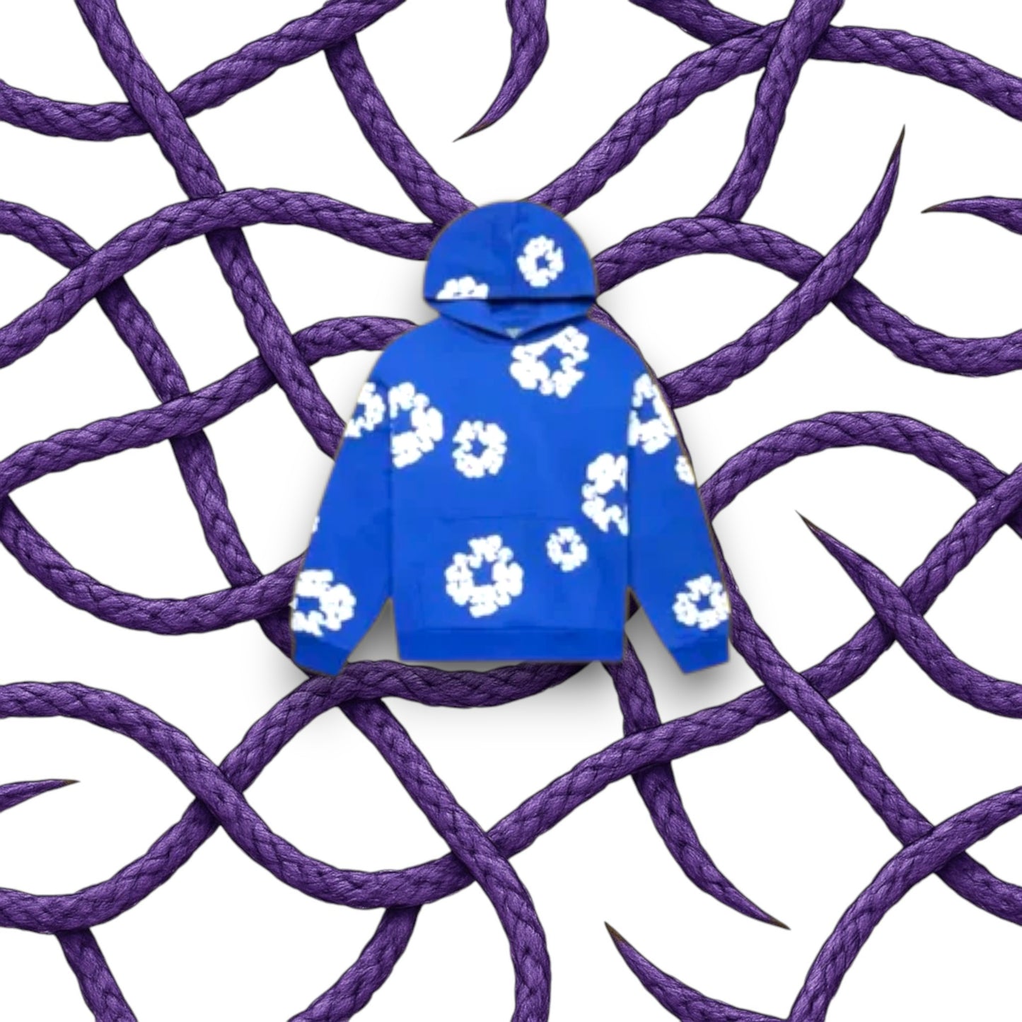 Denim Tears The Cotton Wreath Sweatshirt Blue