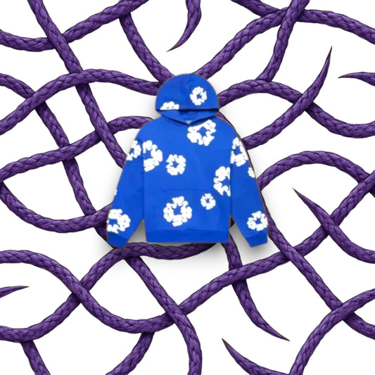 Denim Tears The Cotton Wreath Sweatshirt Blue