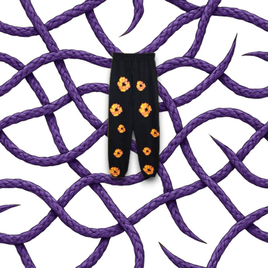 Denim Tears x Offset Wreath Sweatpants Black