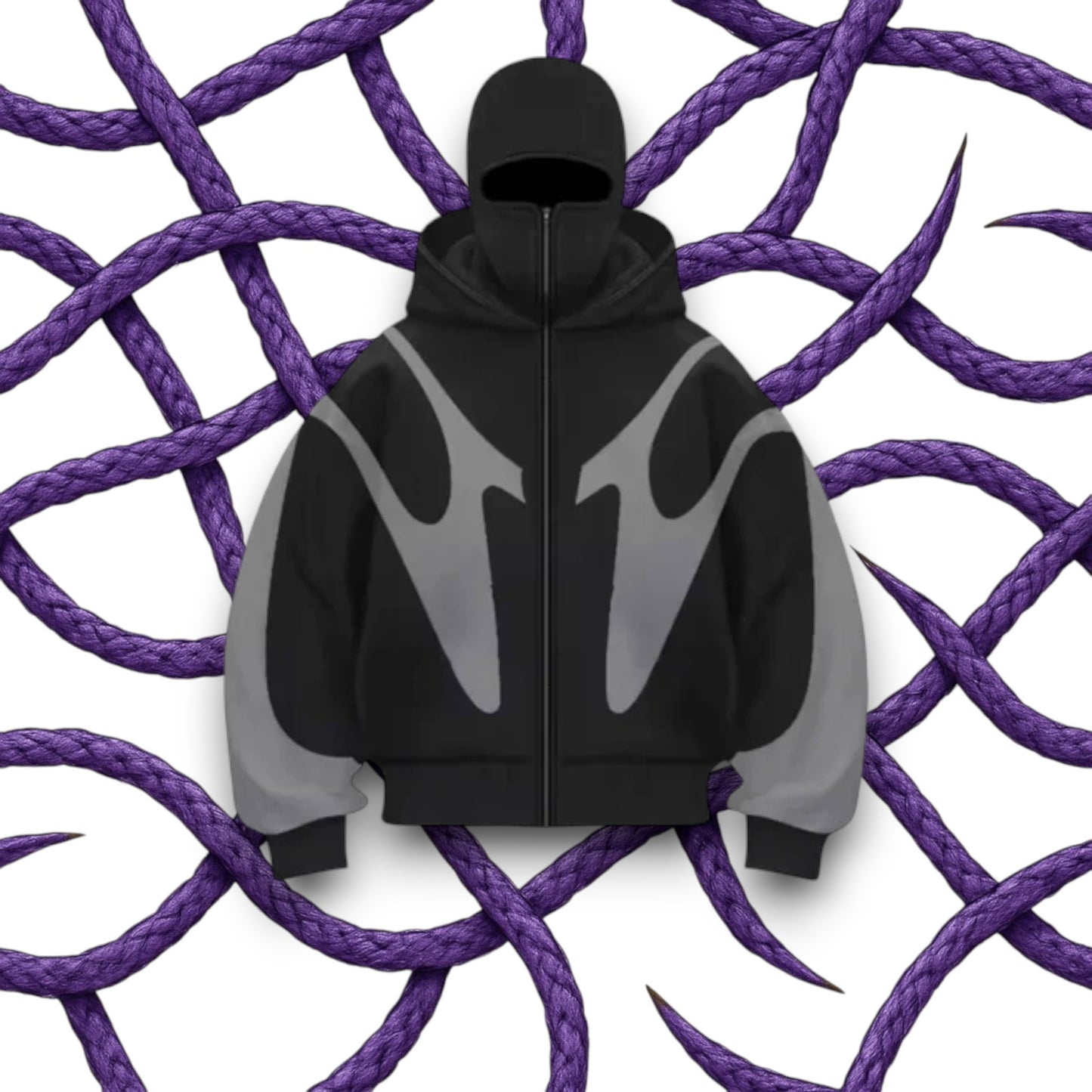 Outlaws balaclava zip up hoodie