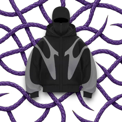 Outlaws balaclava zip up hoodie